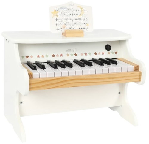 eliNeli Children's piano, wooden, white - Pianino - Main image