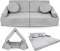 Children's sofa Flumi Modular foam sofa, grey corduroy - Dětská pohovka