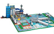 WIKY Garage airport set, 4 cars and plane, metal, 87 × 60 × 30 cm - Toy Garage
