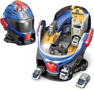 WIKY Police station, helmet with effects, 20 × 32 × 20 cm - Toy Garage