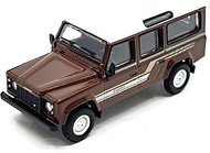 Mini Gt Land Rover Defender 110 1985 County Station Wagon 1985 - brown - 1:64 - Metal Model