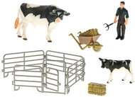 MikroTrading Zoolandia Cow with calf and accessories - Game Set