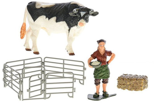 MikroTrading Zoolandia Cow with accessories - Game Set - Main image