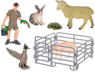 MikroTrading Zoolandia Sheep with pig and accessories in box - Game Set