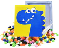 Pom Pom pom pom Dinosaur picture - Craft for Kids