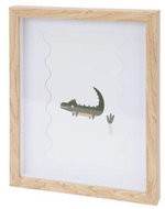 Home Styling Collection Framed picture for children's room 28 × 22,5 cm crocodile - Painting