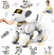 VATOS Robotický pes na dálkové ovládání pro děti 3–12 let, zlatý - Robot