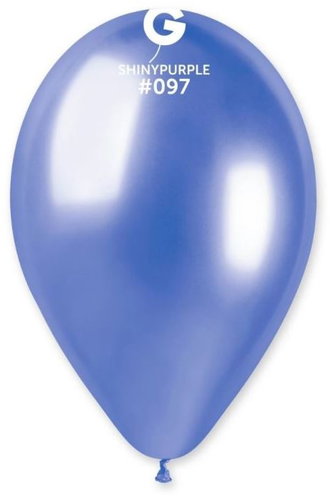 SMART BALLOONS Balloons chrome, purple, shiny, 33 cm, 50 pcs - Balloons - Main image