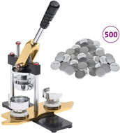 Shumee Stroj na výrobu placek rotační, 500 ks 58 mm butonů se špendlíkem - Stroj na výrobu placek