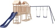 Shumee Dětské hřiště na zahradu 313 × 469 × 214 cm, masivní borové dřevo - Detské ihrisko
