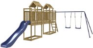 Shumee Dětské hřiště na zahradu 313 × 533 × 214 cm, impregnované borové dřevo - Detské ihrisko