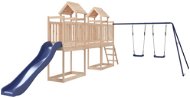 Shumee Dětské hřiště na zahradu 313 × 533 × 214 cm, masivní borové dřevo - Detské ihrisko
