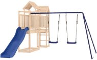 Shumee Dětské hřiště na zahradu 314 × 404 × 214 cm, masivní borové dřevo - Detské ihrisko
