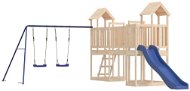 Shumee Detské ihrisko na záhradu 356 × 533 × 214 cm, masívne borovicové drevo - Detské ihrisko