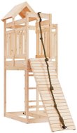 Shumee Hrací věž s lezeckou stěnou 107 × 196 × 238 cm, masivní borové dřevo - Detské ihrisko