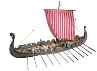Grey Viking ship Drakkar 1:48 40 cm - Wooden Model