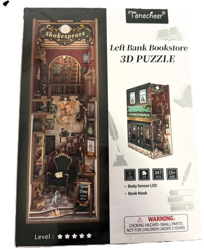Siva Tonecheer 3D Puzzle Bookstore Left Bank - 3D Puzzle - Main image