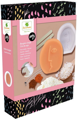 Make it! soy wax candles - faces - Candle Making Kit - Main image