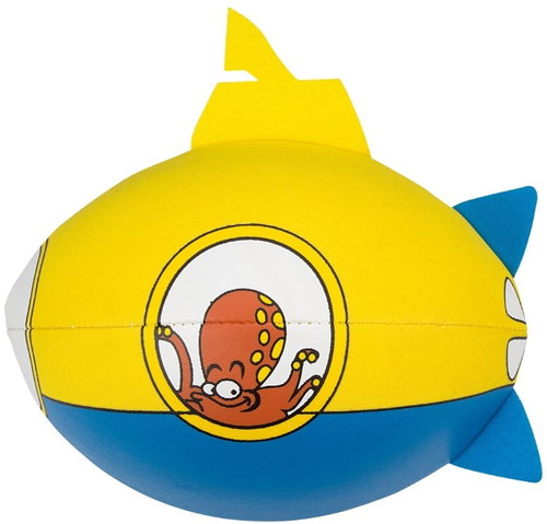 Textilomanie Neoprene water ball Submarine, diameter 17 cm, yellow - Children's Ball - Main image