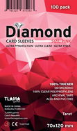 TLAMA games Obaly na karty Diamond Pink: Tarot (70 × 120 mm) - Obal na karty