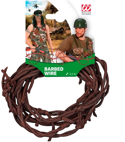Widmann Plastic barbed wire 210 cm - Decoration - Main image