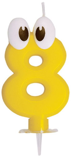 Wimex Birthday cake candle - 8 - 8 cm - Candle - Main image