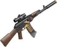 Wiky AK-47 rifle with cartridges and foam bullets 91 cm - Gun