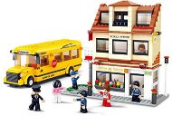 Sluban Town - School bus - Building Set