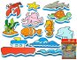 Teddies Water Stickers Ocean - Bath Stickers