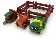 John Deere - Playing set with multi-racing horse - Toy Car