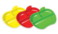 Munchkin - Set of colourful apple-shaped plates - Dětská jídelní sada