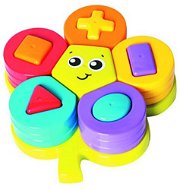 Playgro - Skladacie puzzle kvetina s tvarmi - Interaktívna hračka