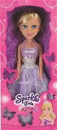 Sparkle Girlz Princezna 50 cm v šatech, růžová/fialová - Puppe