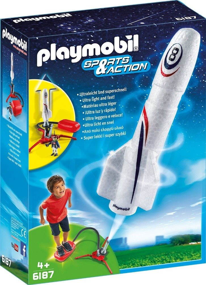 PLAYMOBIL 6187 Rocket with Launch Booster Building Set Alza.cz