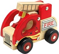 Spielzeug Bino Feuerwehr-Auto aus Holz - Auto