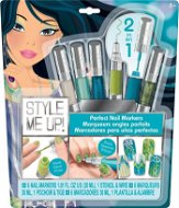  Style Me Up - Perfect nails 2v1 blue-green color  - Beauty Set