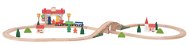 Woody Figure of eight railway set with sound station - Train Set