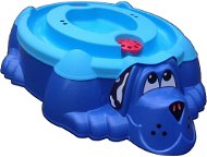 Sandbox – bazénik Psík modrý s modrým krytom - Pieskovisko