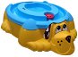 Sandbox - Pool Žltý pes s modrým krytom - Pieskovisko