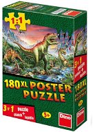 Dinoszauruszos, 3 az 1-ben Puzzle - Puzzle