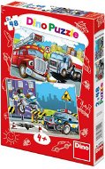 Dino Polizei und Feuerwehr - Puzzle