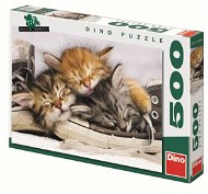 Dino Puzzle - Kittens in Shoe - Jigsaw