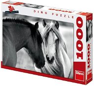 Dino Černobílí koně - Puzzle