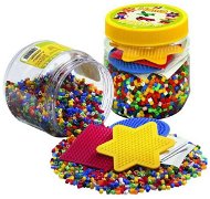 Perler Beads Embroidery Beads and 3 Pads 4000 pcs - Yellow - Zažehlovací korálky