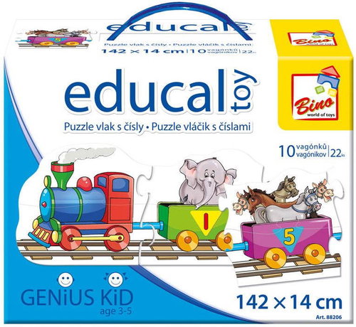 Bino Train with numbers - Jigsaw Puzzle - Main image