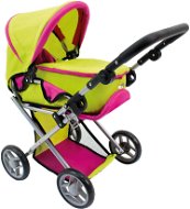 Bino Green dolls buggy with baby carrier - Doll Stroller