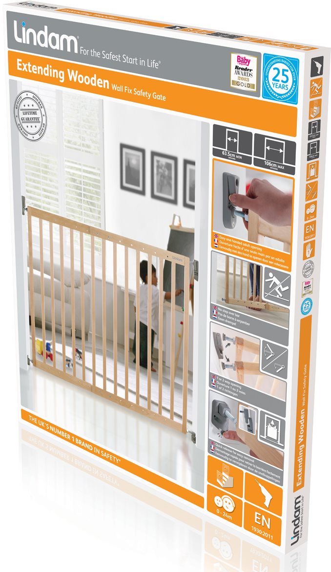 Safest start wooden hot sale extending safety gate