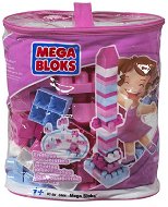 Mega Bloks - Würfel in einer Plastiktasche rosa - Bausatz