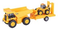 CAT- truck with trailer and excavator - Toy Car