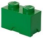 LEGO tároló doboz 125 x 250 x 180 mm - zöld tmavě- - Tároló doboz